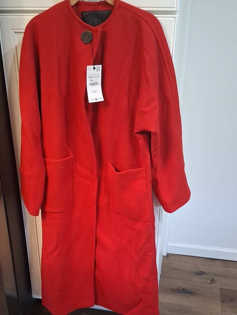NWT Sold Out Zara Manteco Wool Blend Coat Size XS - Picture 3 of 9